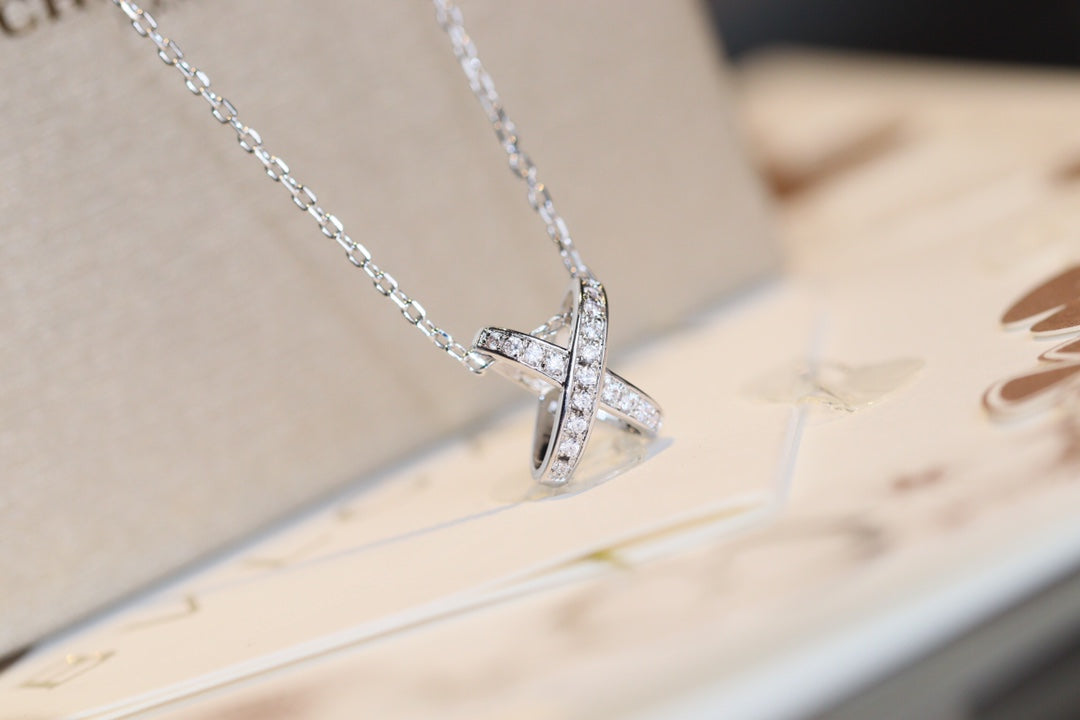 [Super CiCi ]JEUX DE DIAMOND NECKLACE
