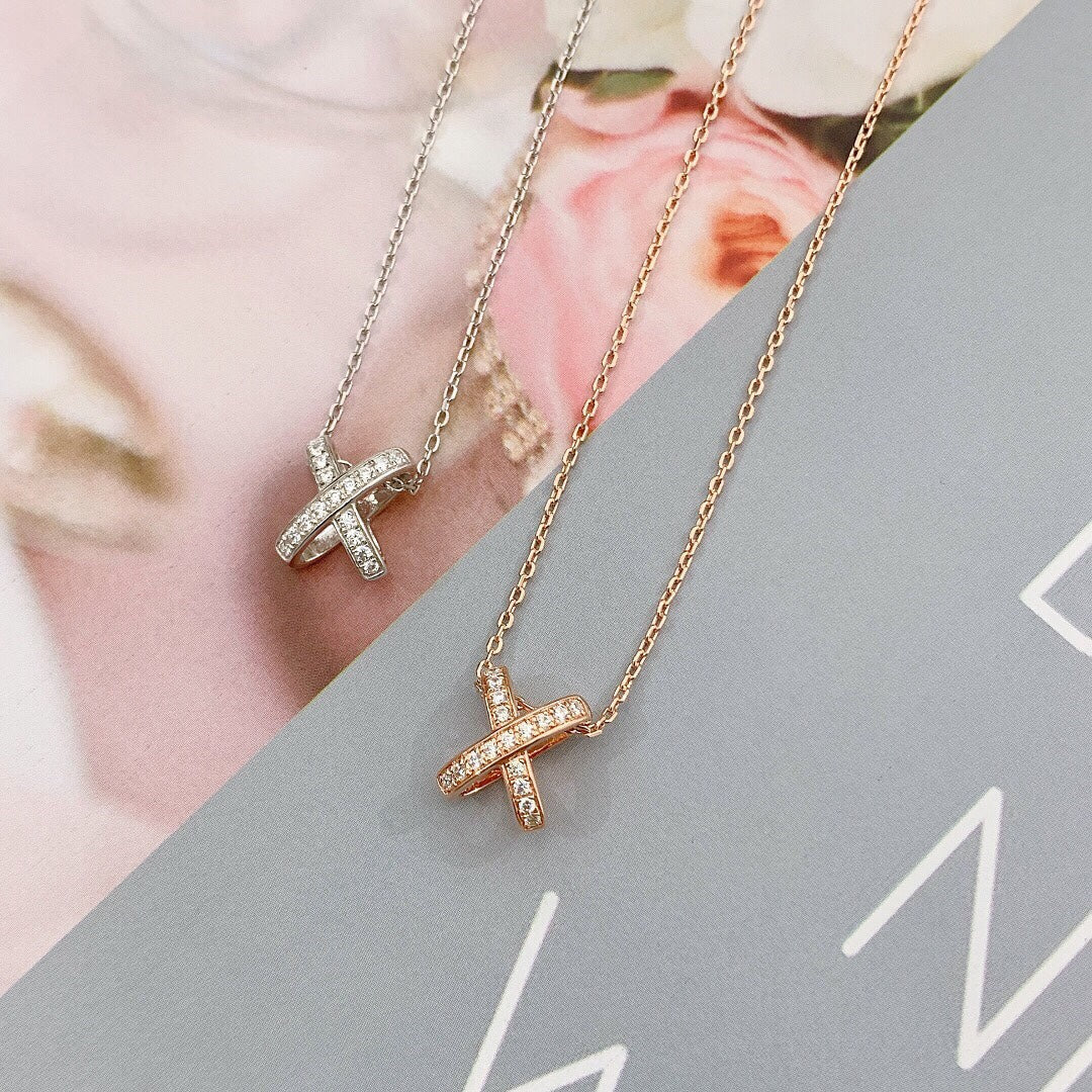 [Super CiCi ]JEUX DE DIAMOND NECKLACE
