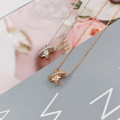 [Super CiCi ]JEUX DE DIAMOND NECKLACE