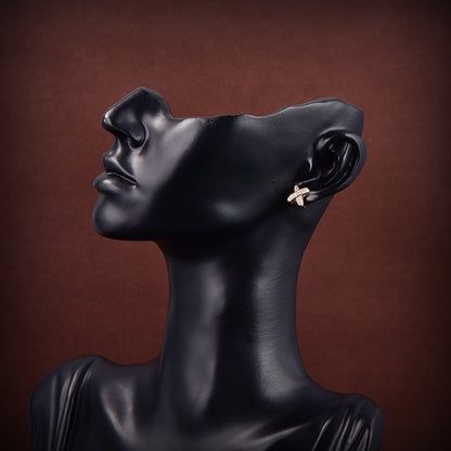 [Super CiCi ]JEUX DE GOLD DIAMOND EARRINGS