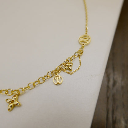 [Super CiCi ]BLOOMING SUPPLE NECKLACE BRASS