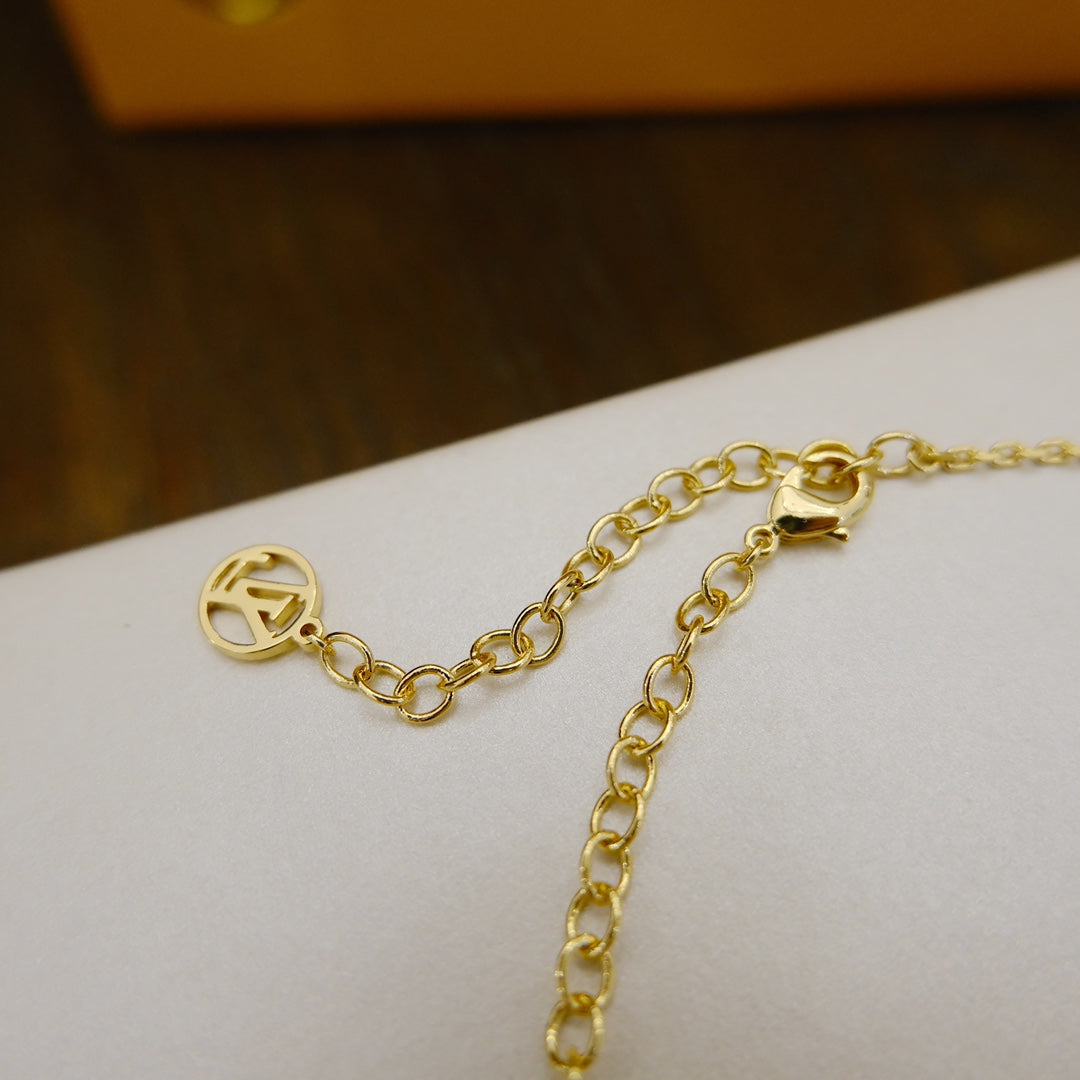 [Super CiCi ]BLOOMING SUPPLE NECKLACE BRASS