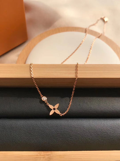 [Super CiCi ]BLOSSOM PENDANT PINK GOLD AND DIAMOND