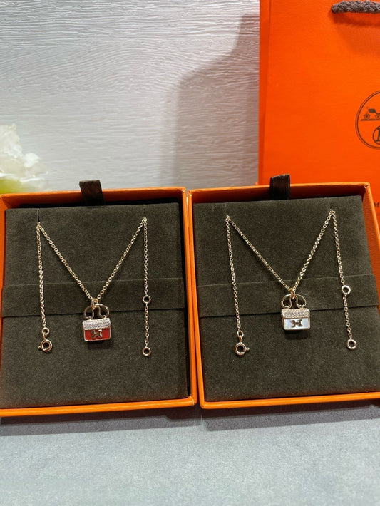 [Super CiCi ]H CIRCE MOISSANITE PENDANT NECKLACE GOLD