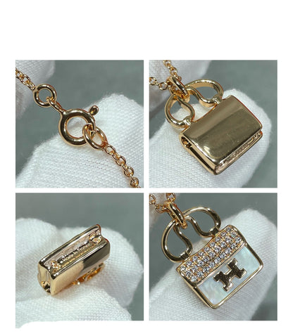 [Super CiCi ]H CIRCE MOISSANITE PENDANT NECKLACE GOLD