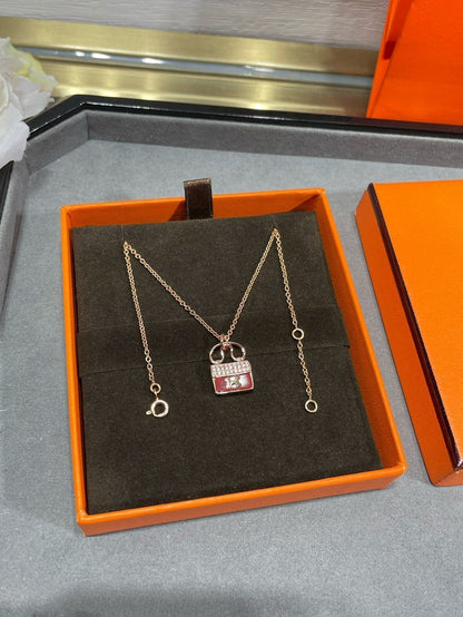 [Super CiCi ]H CIRCE MOISSANITE PENDANT NECKLACE GOLD