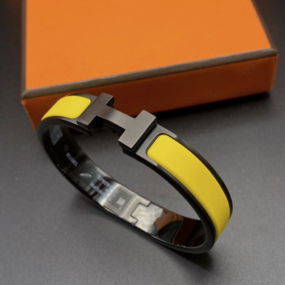[Super CiCi ]CLIC HM SO BLACK YELLOW BRACELET