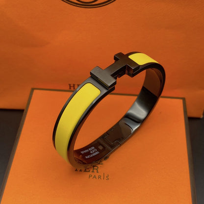 [Super CiCi ]CLIC HM SO BLACK YELLOW BRACELET