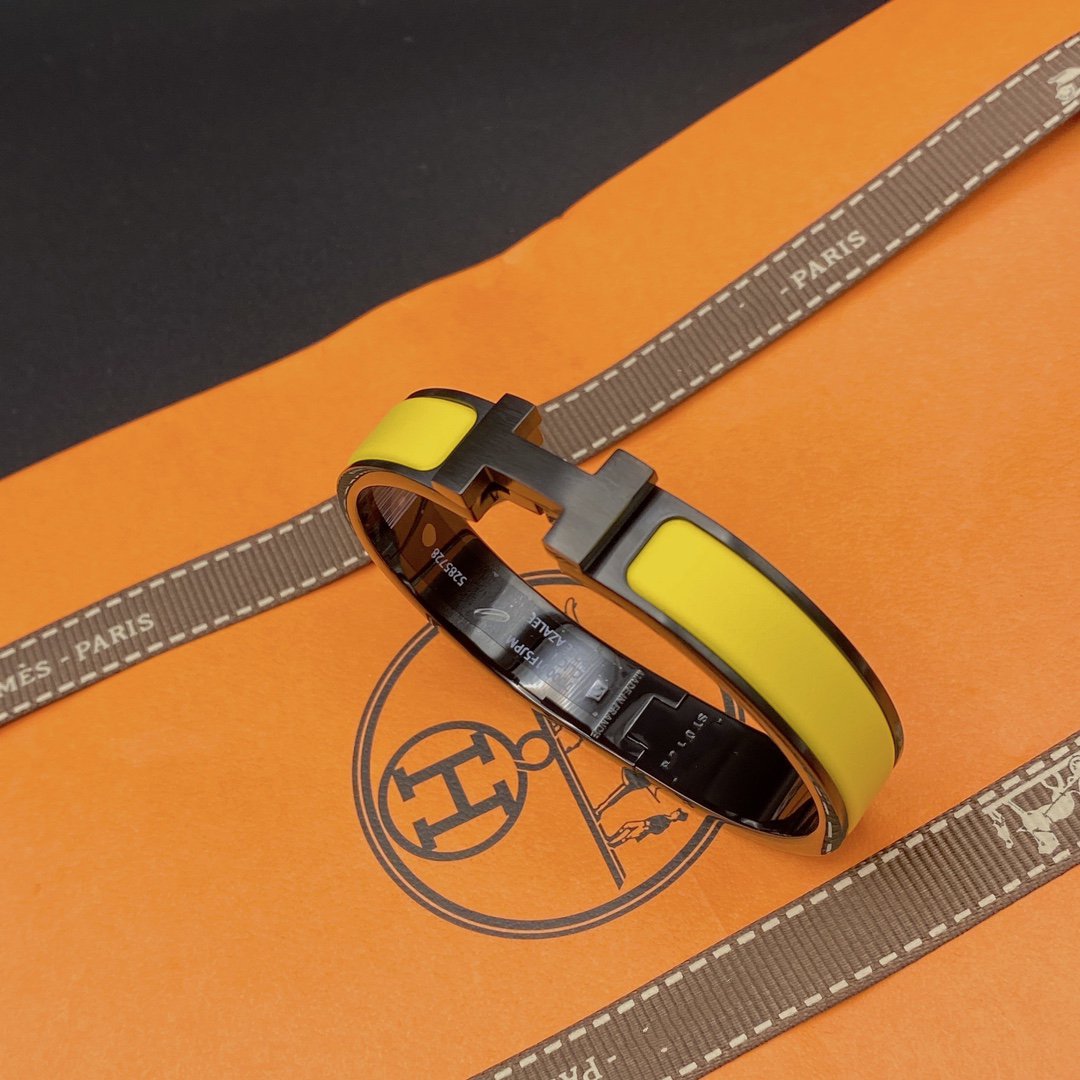 [Super CiCi ]CLIC HM SO BLACK YELLOW BRACELET