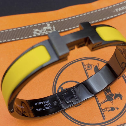 [Super CiCi ]CLIC HM SO BLACK YELLOW BRACELET