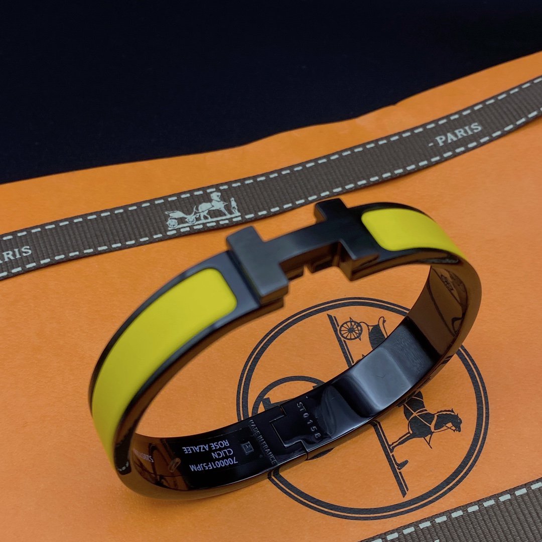 [Super CiCi ]CLIC HM SO BLACK YELLOW BRACELET