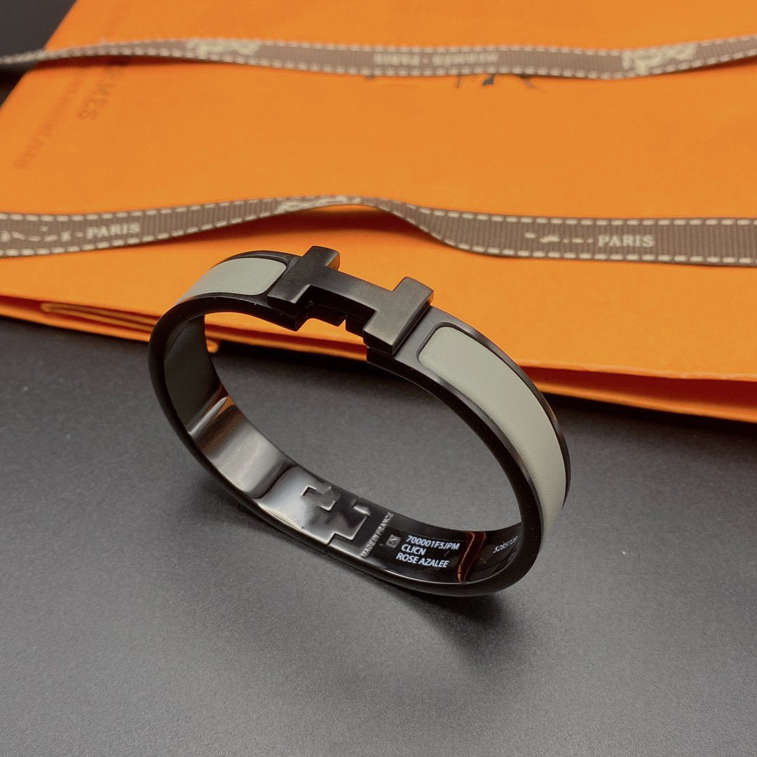 [Super CiCi ]CLIC HM SO BLACK GREY BRACELET