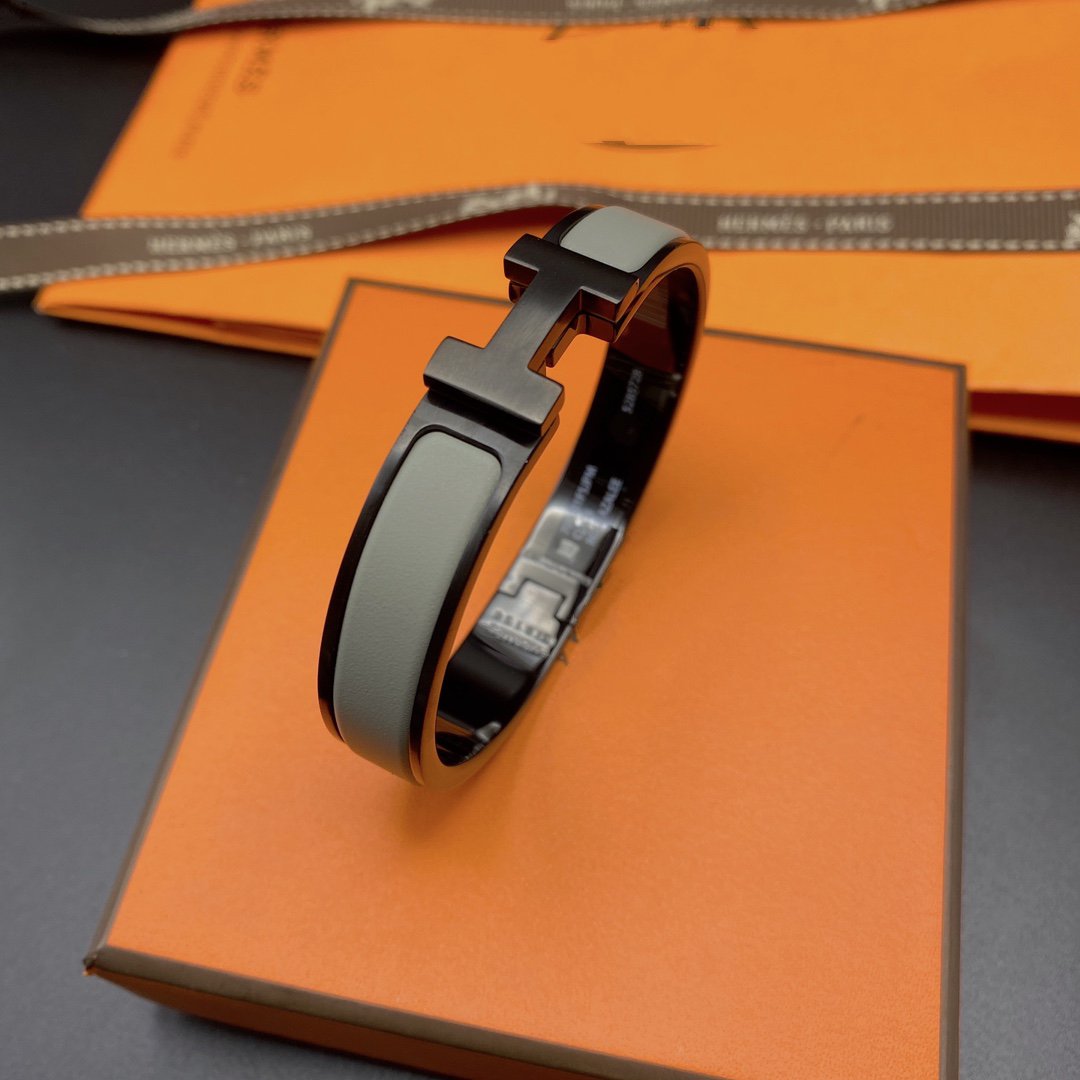 [Super CiCi ]CLIC HM SO BLACK GREY BRACELET