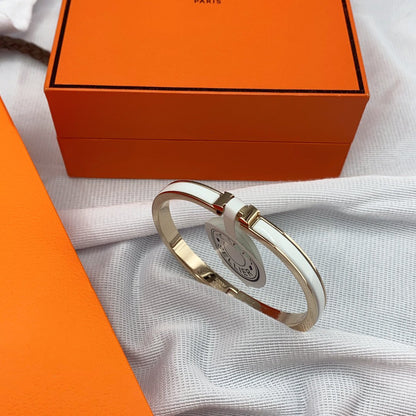 [Super CiCi ]CLASSIC HM CLIC WHITE 8MM ENAMEL BRACELET