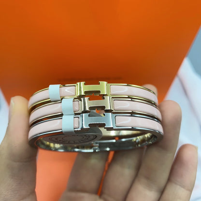 [Super CiCi ]CLASSIC HM CLIC  PINK 8MM ENAMEL BRACELET