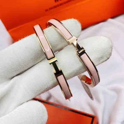 [Super CiCi ]CLASSIC HM CLIC  PINK 8MM ENAMEL BRACELET