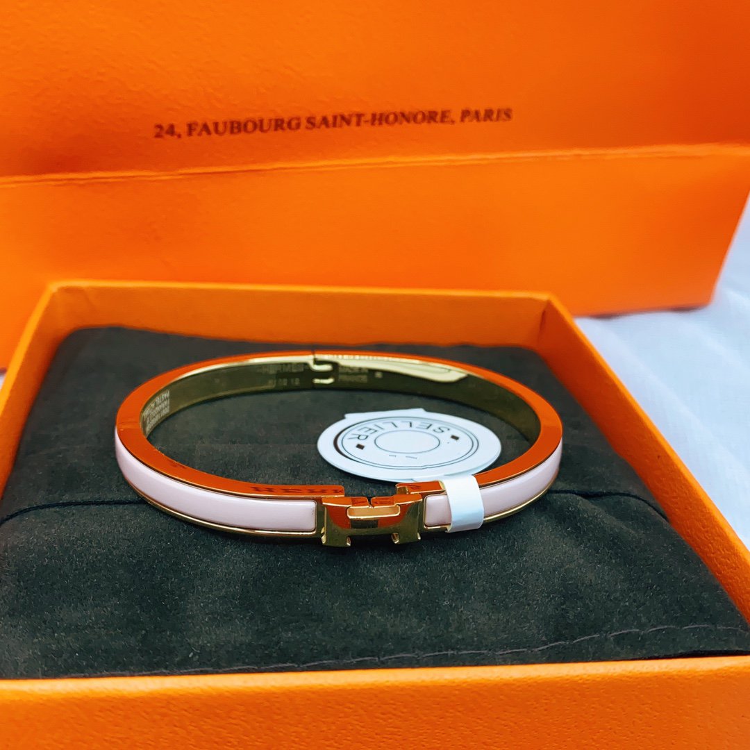 [Super CiCi ]CLASSIC HM CLIC  PINK 8MM ENAMEL BRACELET
