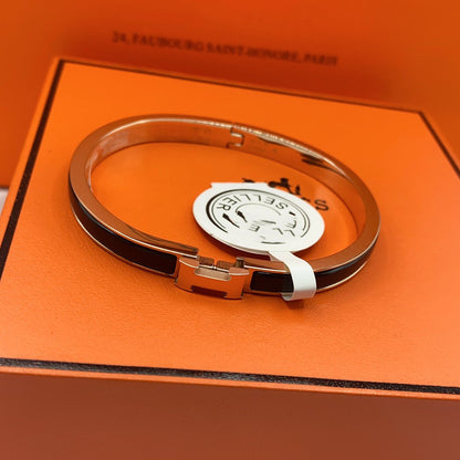 [Super CiCi ]CLASSIC HM CLIC BLACK 8MM ENAMEL BRACELET