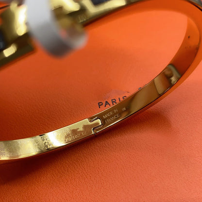 [Super CiCi ]CLASSIC HM CLIC BLACK 8MM ENAMEL BRACELET