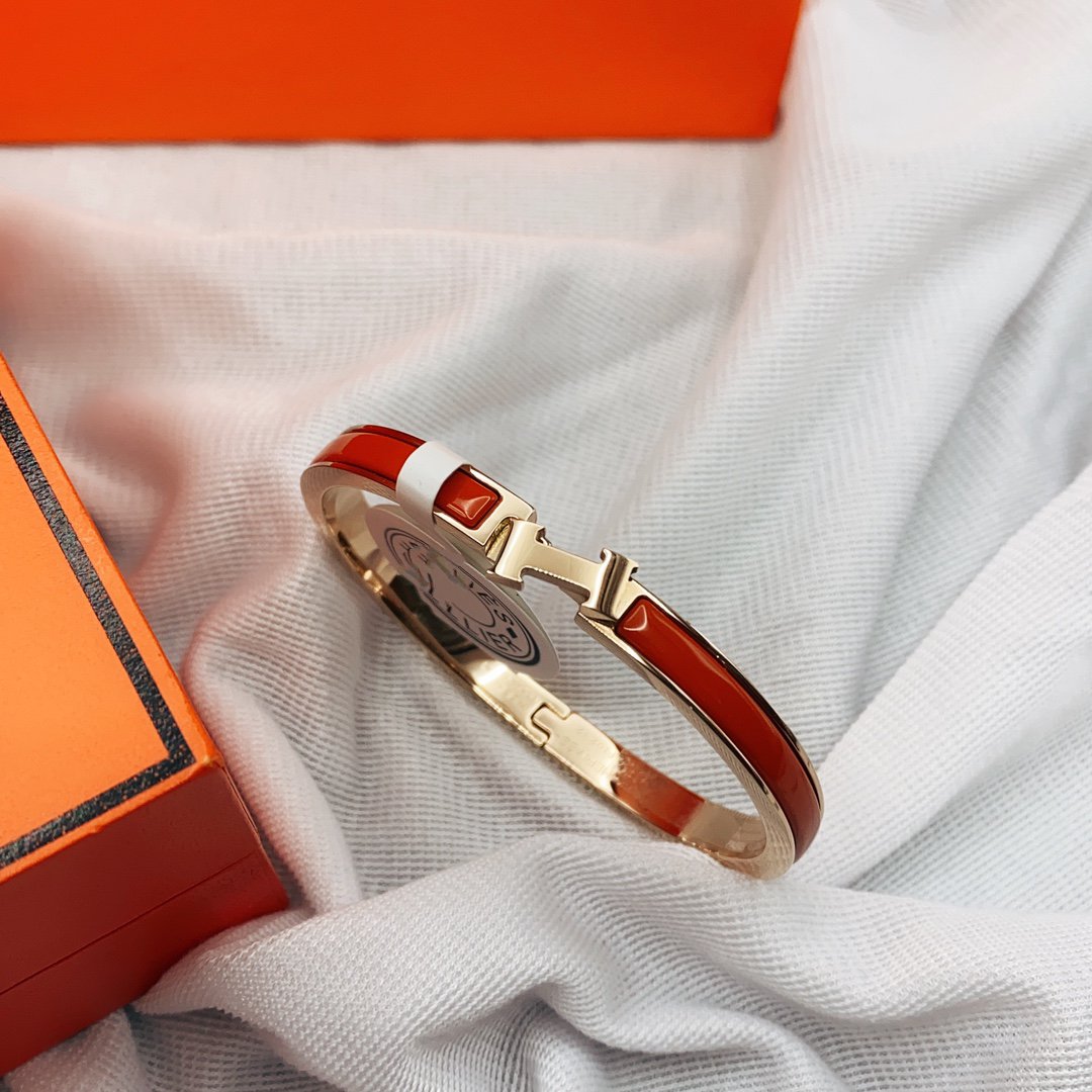 [Super CiCi ]CLASSIC HM CLIC RED 8MM ENAMEL BRACELET
