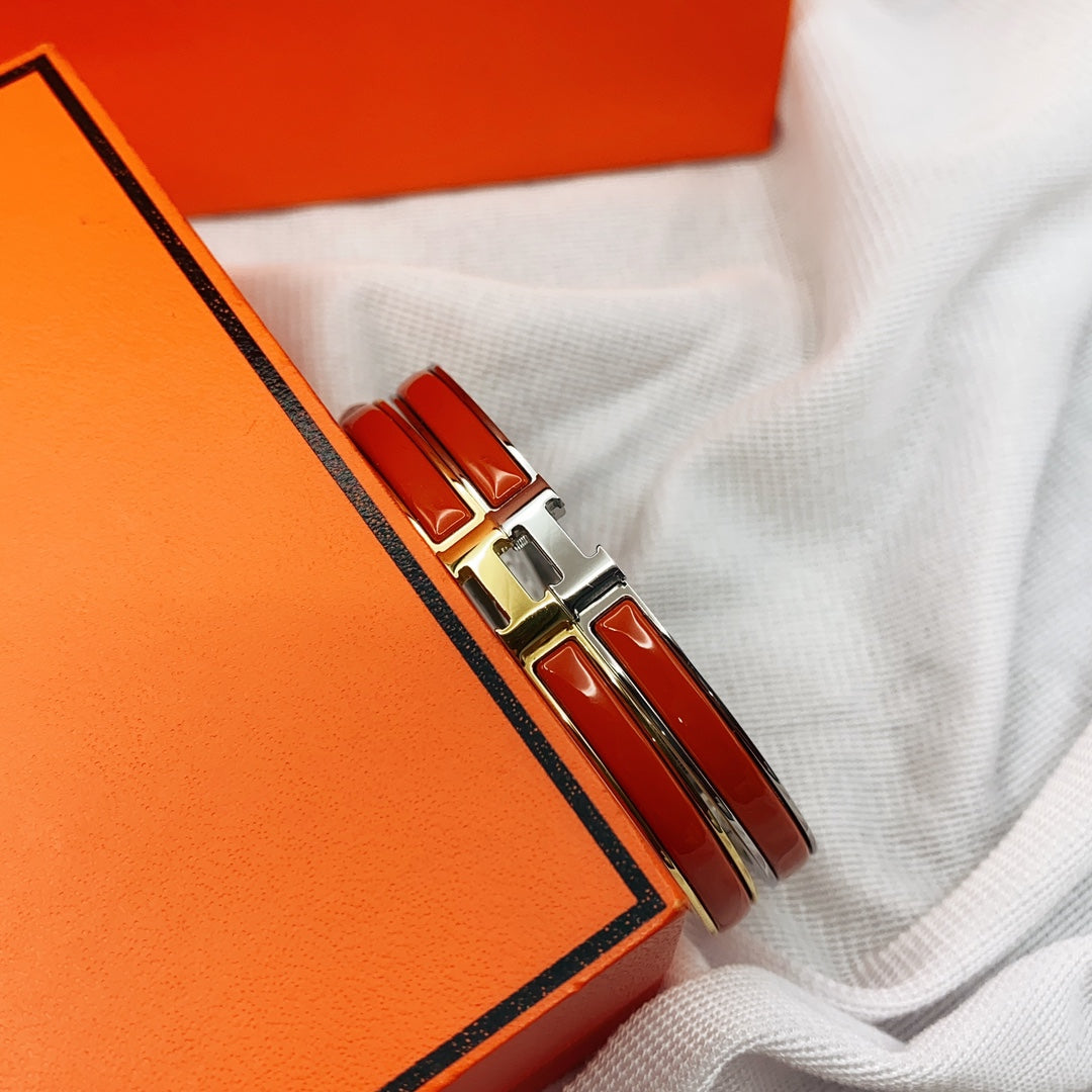 [Super CiCi ]CLASSIC HM CLIC RED 8MM ENAMEL BRACELET