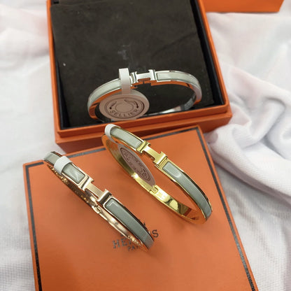 [Super CiCi ]CLASSIC HM CLIC GREEN 8MM ENAMEL BRACELET