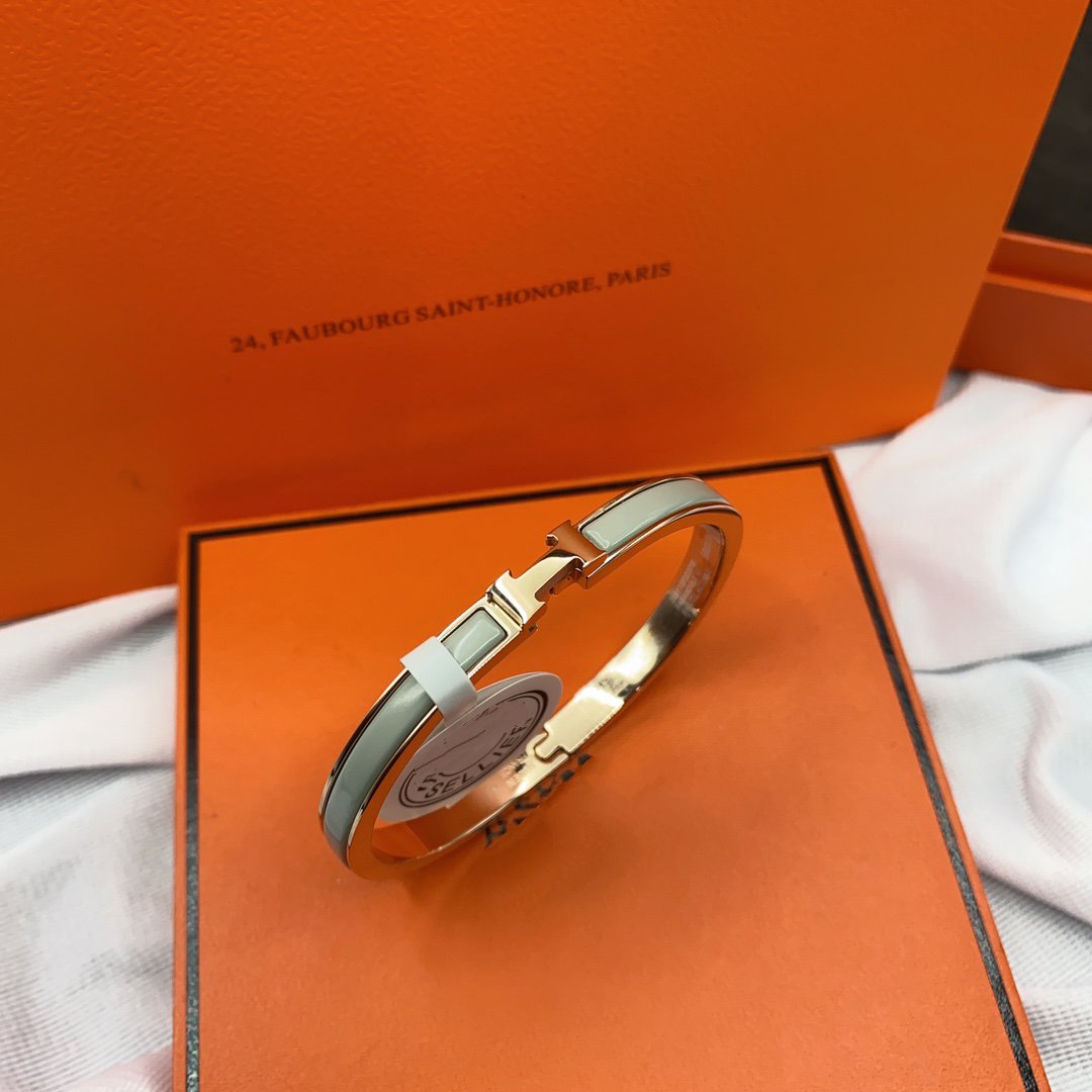 [Super CiCi ]CLASSIC HM CLIC GREEN 8MM ENAMEL BRACELET