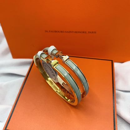 [Super CiCi ]CLASSIC HM CLIC GREEN 8MM ENAMEL BRACELET