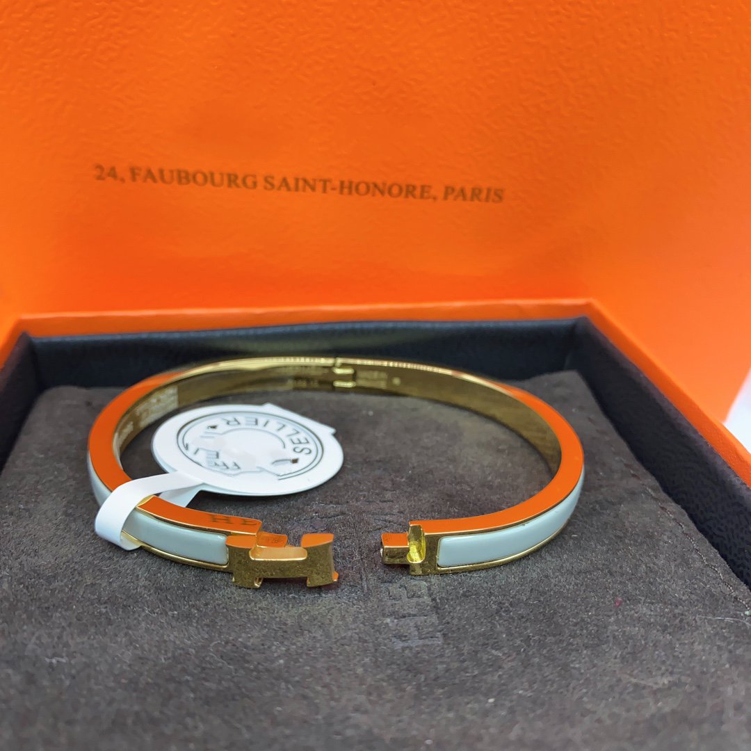 [Super CiCi ]CLASSIC HM CLIC GREEN 8MM ENAMEL BRACELET