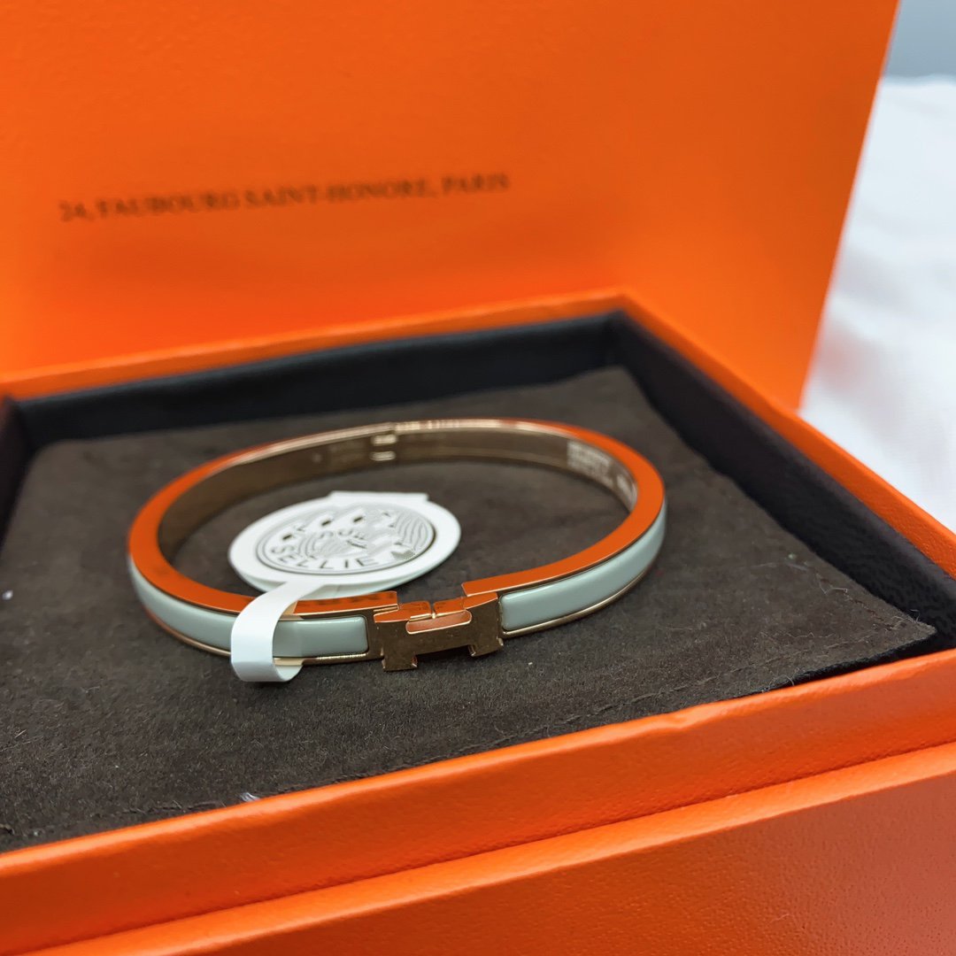 [Super CiCi ]CLASSIC HM CLIC GREEN 8MM ENAMEL BRACELET
