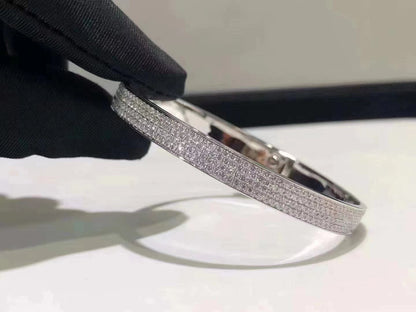 [Super CiCi ]HM KELLY BRACELET IN SILVER AND FULL PAVE DIAMOND