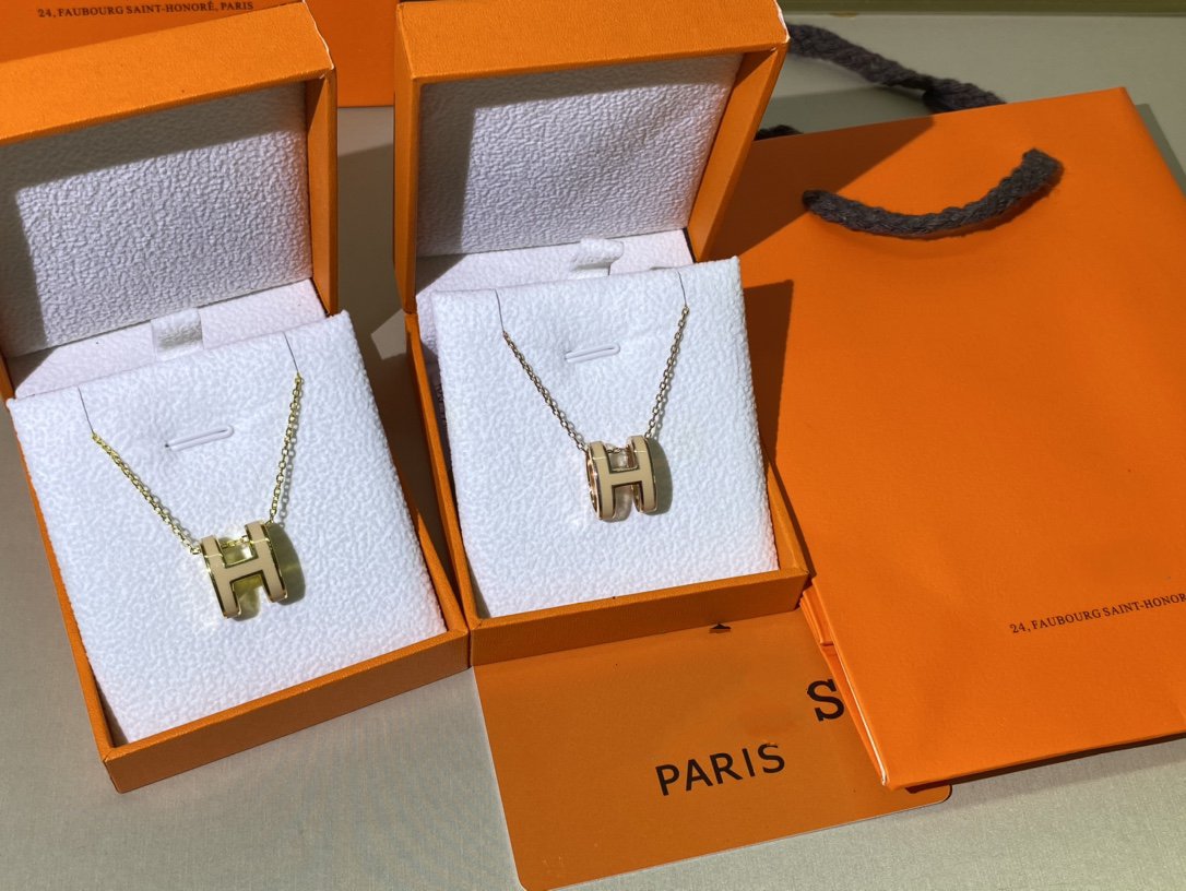 [Super CiCi ]HM CLIC YELLOW ENAMEL GOLD NECKLACE
