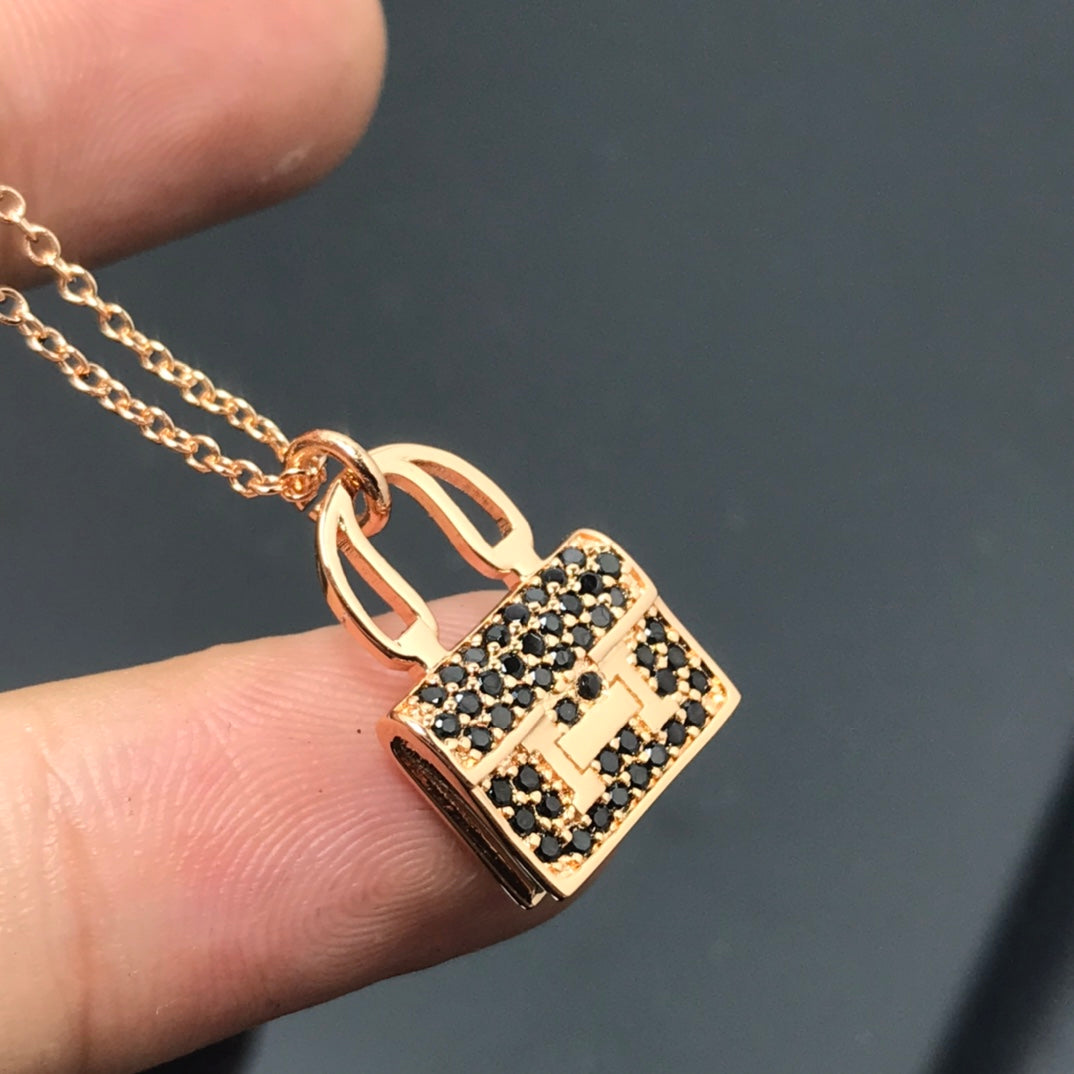 [Super CiCi ]HM NECKLACE ARZalynL BLACK DIAMOND
