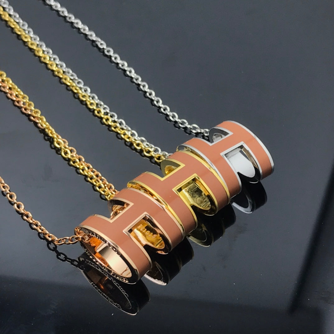 [Super CiCi ]H NECKLACE BROWN