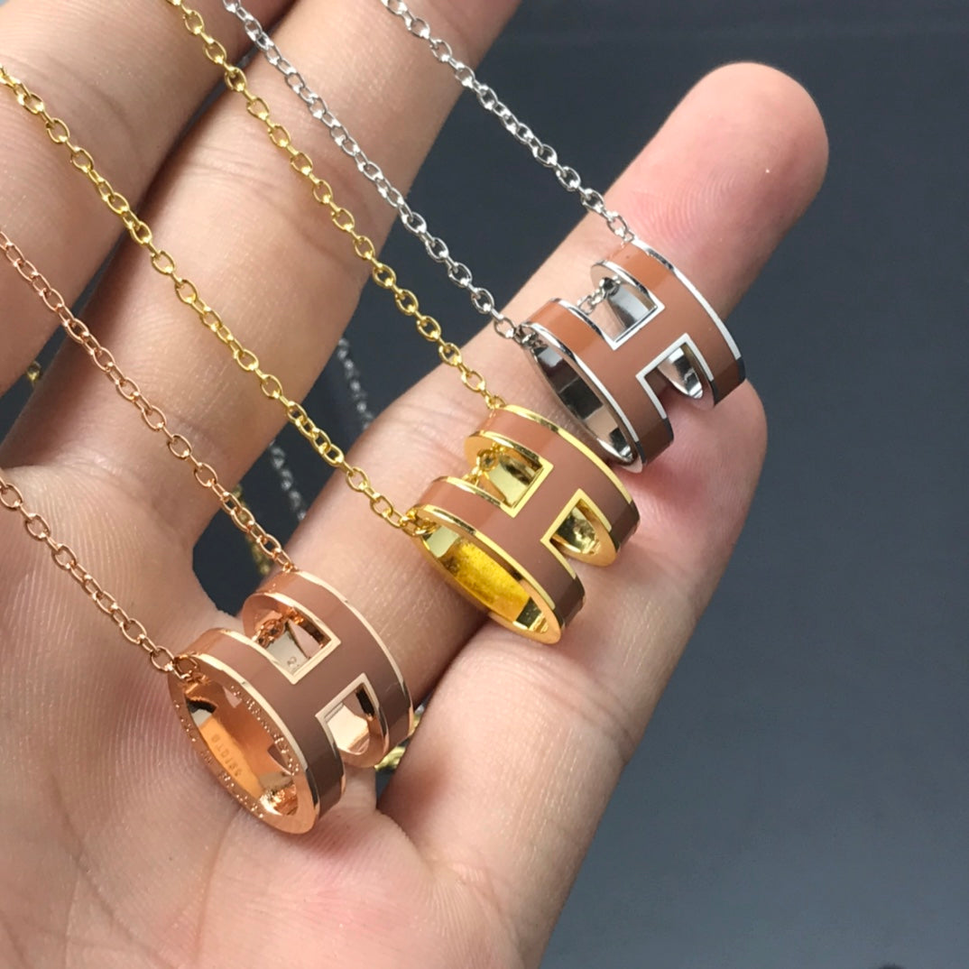 [Super CiCi ]H NECKLACE BROWN