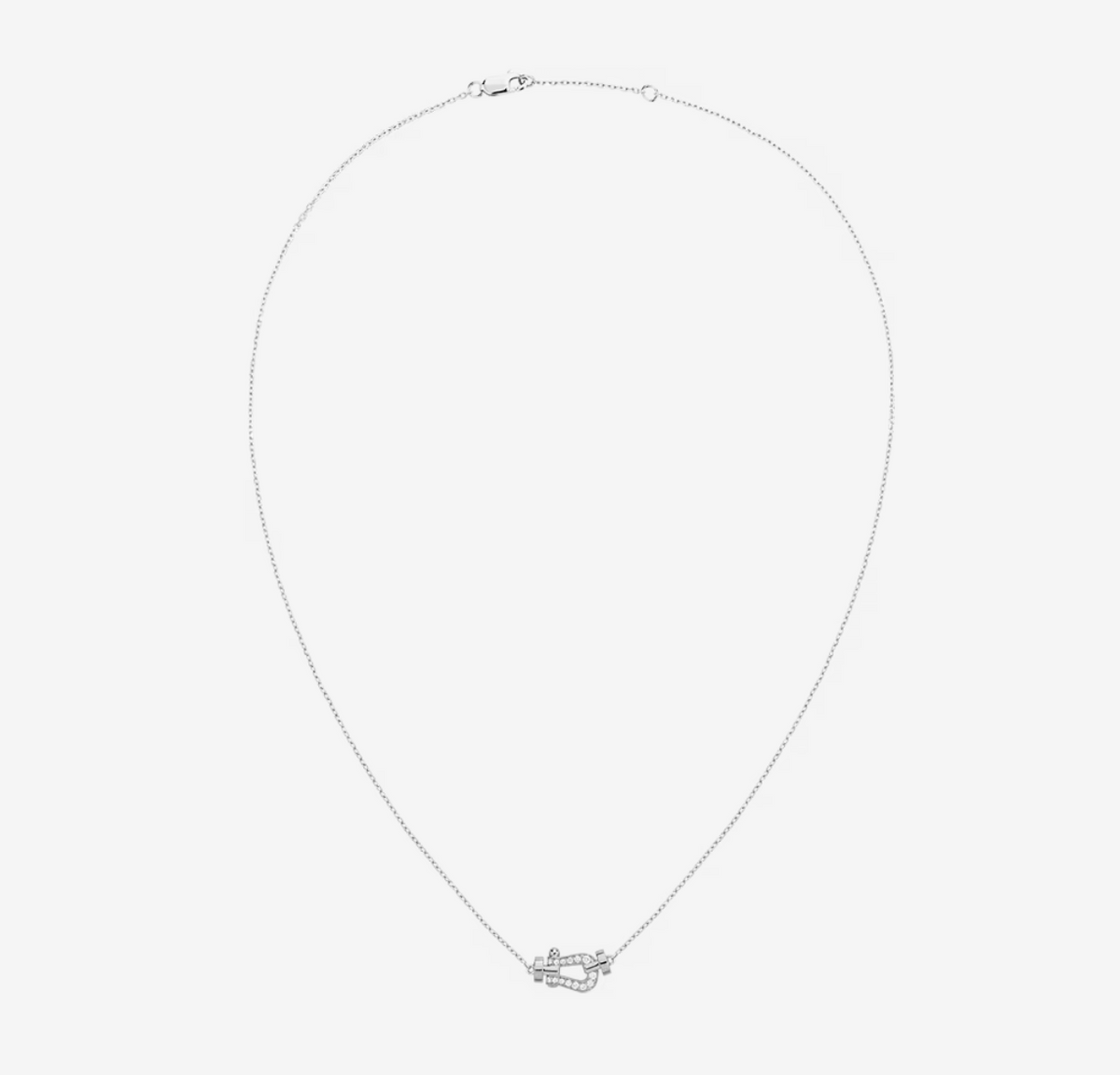 [Super CiCi ]FORCE 10 DIAMOND SILVER NECKLACE MINI MODEL