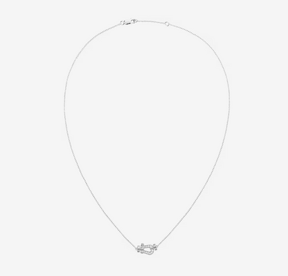 [Super CiCi ]FORCE 10 DIAMOND SILVER NECKLACE MINI MODEL