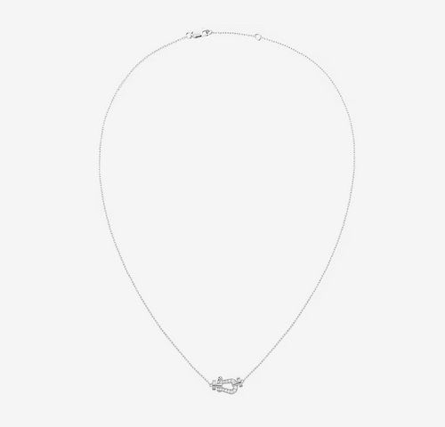[Super CiCi ]FORCE 10 DIAMOND SILVER NECKLACE MINI MODEL