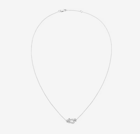 [Super CiCi ]FORCE 10 DIAMOND SILVER NECKLACE MINI MODEL
