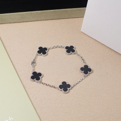 [Super CiCi ] CLOVER 5 MOTIF ONYXS BRACELET COLLECTION