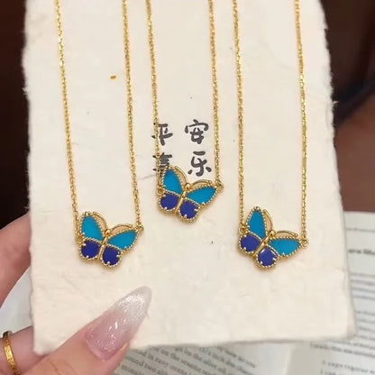[Super CiCi] 2026 NEW LUCKY BUTTERFLY 1 MOTIFS NECKLACE