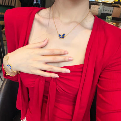 [Super CiCi] 2026 NEW LUCKY BUTTERFLY 1 MOTIFS NECKLACE