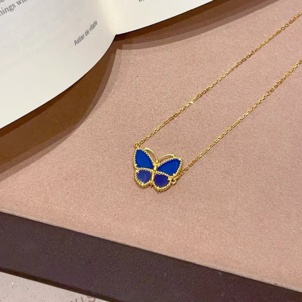 [Super CiCi] 2026 NEW LUCKY BUTTERFLY 1 MOTIFS NECKLACE