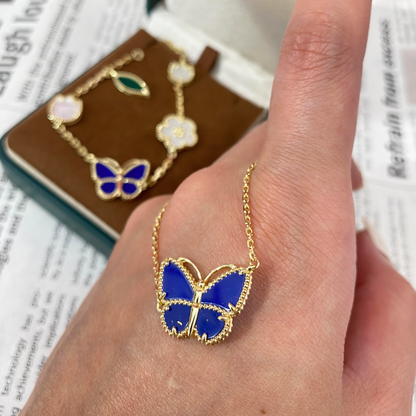 [Super CiCi] 2026 NEW LUCKY BUTTERFLY 1 MOTIFS NECKLACE