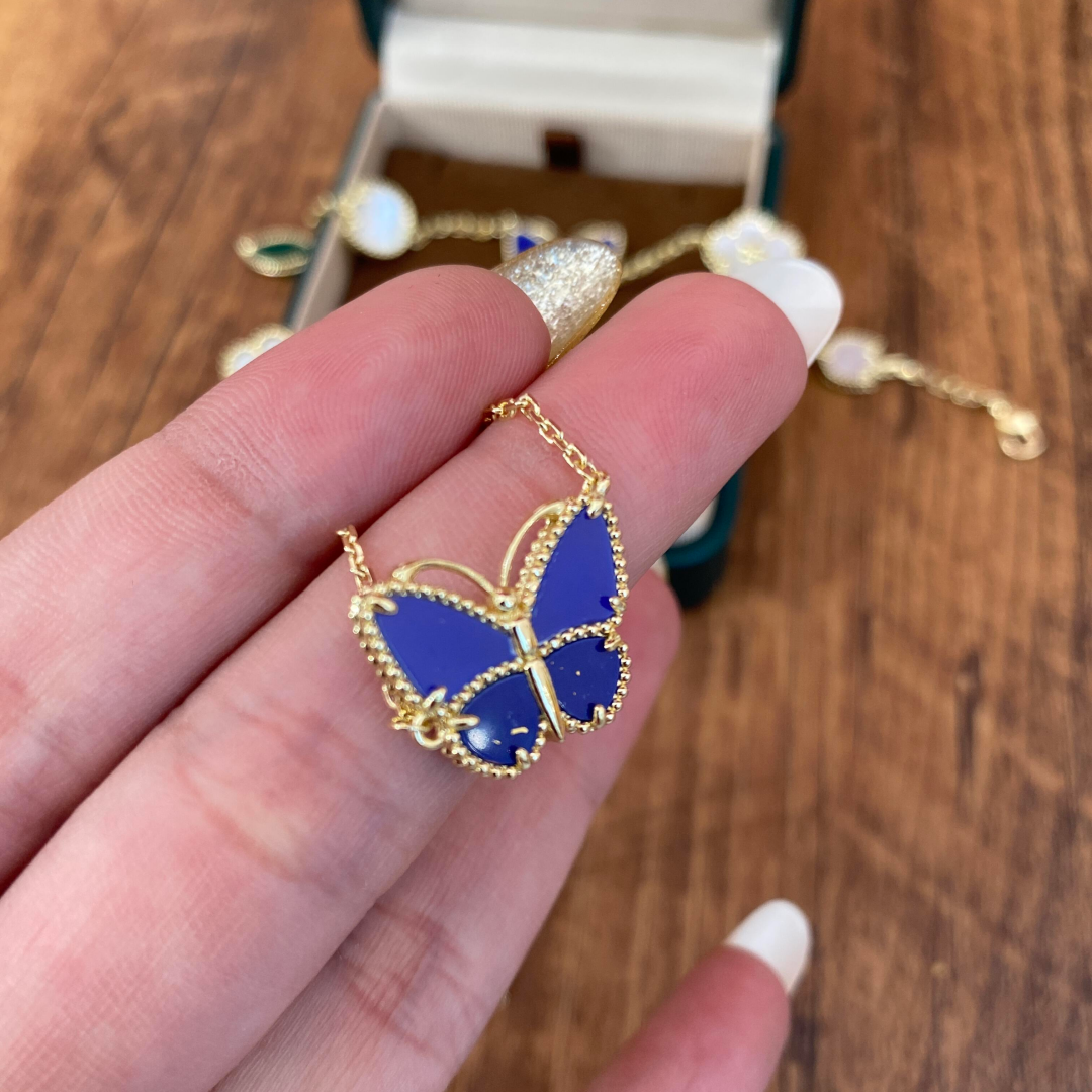 [Super CiCi] 2026 NEW LUCKY BUTTERFLY 1 MOTIFS NECKLACE