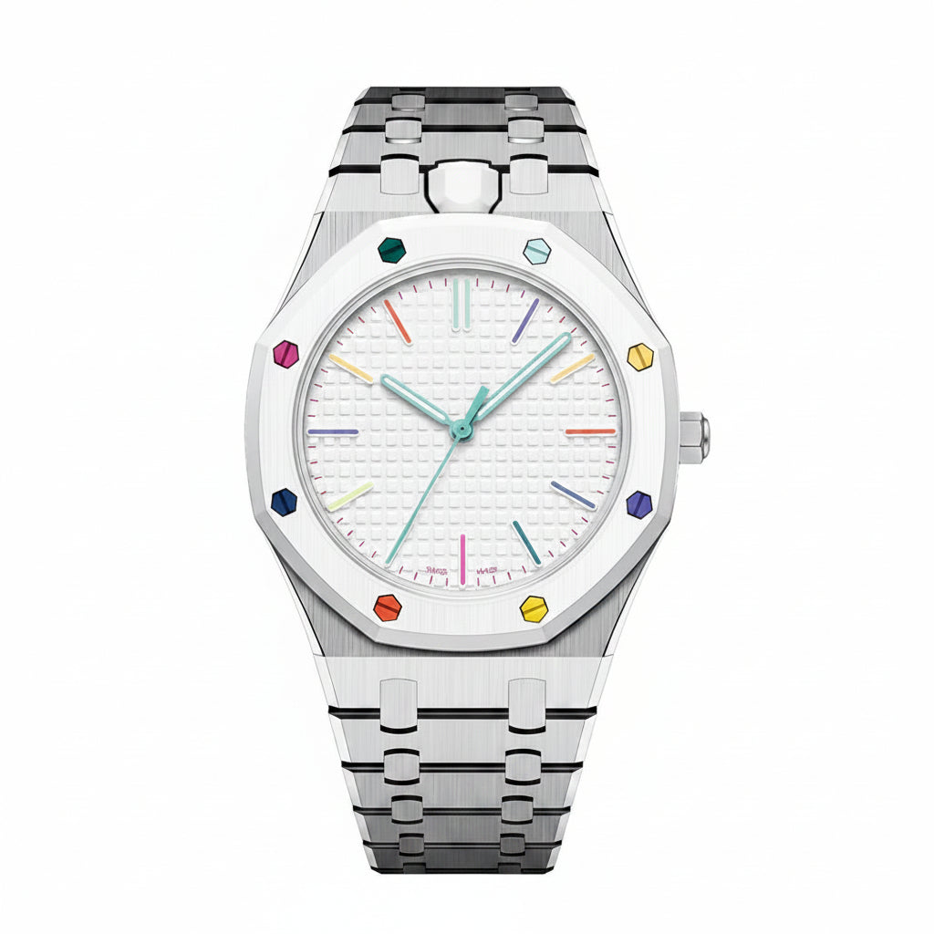 [Super CiCi]OAK POP EXCLUSIVE SILVER STEEL STRAP