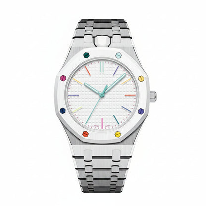 [Super CiCi]OAK POP EXCLUSIVE SILVER STEEL STRAP