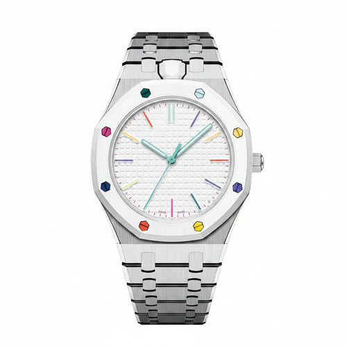 [Super CiCi]OAK POP EXCLUSIVE SILVER STEEL STRAP