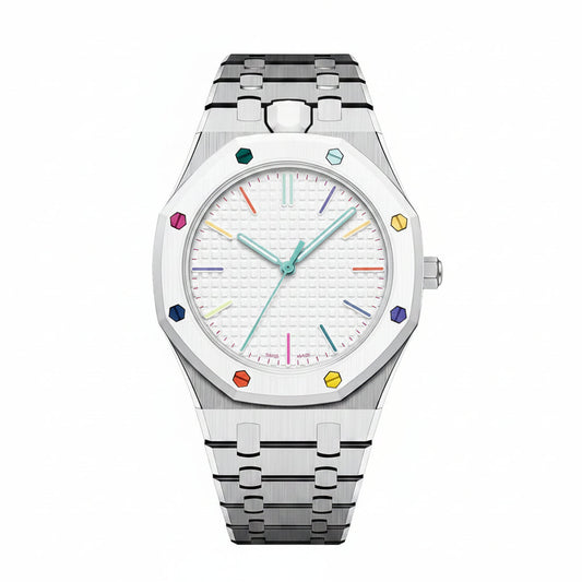 [Super CiCi]OAK POP EXCLUSIVE SILVER STEEL STRAP