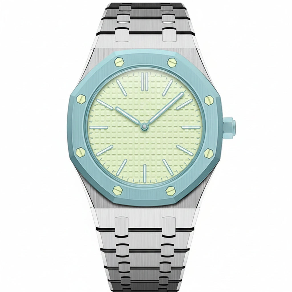 [Super CiCi]OAK POP EXCLUSIVE SILVER STEEL STRAP